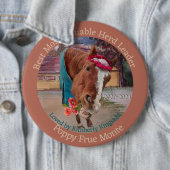 このカスタマイズ卒業式のリボンボタン 缶バッジ (インサイチュ)