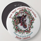 このカスタマイズ卒業式のリボンボタン 缶バッジ (正面&裏面)