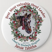 このカスタマイズ卒業式のリボンボタン 缶バッジ (正面)