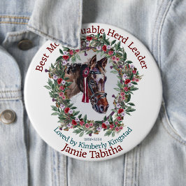 このカスタマイズ卒業式のリボンボタン 缶バッジ