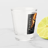 このカスタマイズ吸熱器のショットグラスを受け取る人 ショットグラス (左)