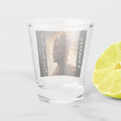 このカスタマイズ吸熱器のショットグラスを受け取る人 ショットグラス (裏面)