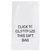 このカスタマイズ抱き枕 スモールペーパーバッグ (正面)