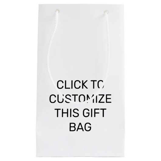 このカスタマイズ抱き枕 スモールペーパーバッグ (正面)