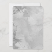 このカスタマイズ水彩背景 招待状 (裏面)