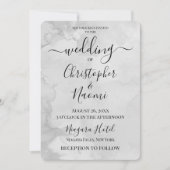 このカスタマイズ水彩背景 招待状 (正面)