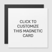 このカスタマイズ磁気カード (正面/裏面)