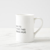 このカスタマイズ骨中国マグカップ ボーンチャイナマグカップ (右)