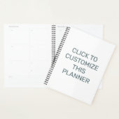 このカスタマイズ黒い螺旋プランナー プランナー手帳 (ディスプレー)