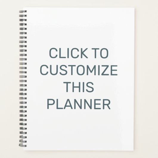 このカスタマイズ黒い螺旋プランナー プランナー手帳 (正面)