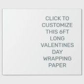 このカスタマイズ6フィートの長いバレンタインの日 ラッピングペーパー (フラット)