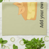 このカスタマイズApple Pie Sliceグラフィック キッチンタオル (折り畳み)