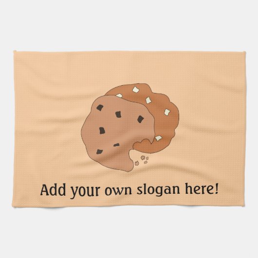 このカスタマイズCookieグラフィック キッチンタオル (横)