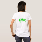 このカメに狂犬病があります Tシャツ (裏面フル)