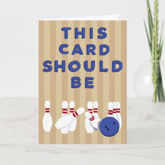 このカードはあなたの路地のボーリング カード (正面)
