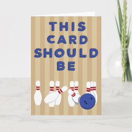 このカードはあなたの路地のボーリング カード