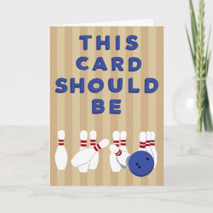 このカードはあなたの路地のボーリング カード