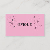 このカードはプロフェッショナリズムとtouchを融合させる 名刺 (裏面)