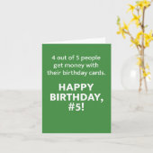 このカードは冗談でお金が入っていない カード (黄色い花)