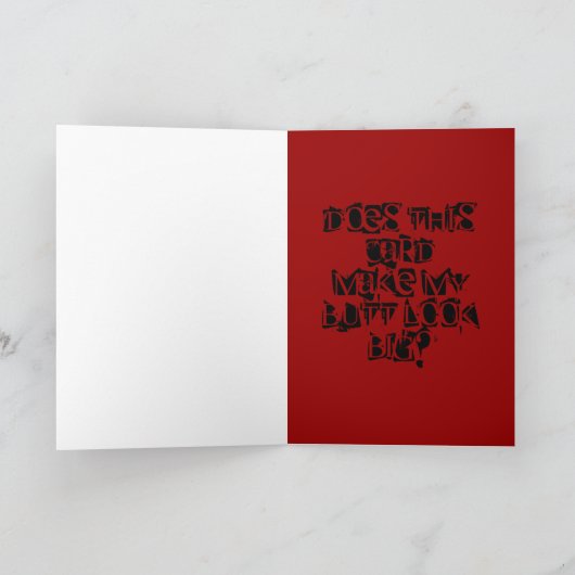 このカードは私のお尻の一見を大きくさせますか。 カード (内部)