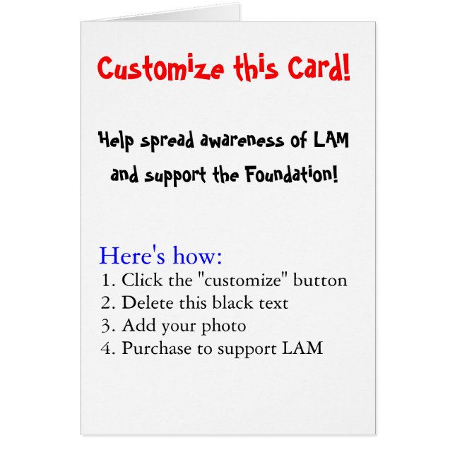 このカードをカスタマイズ! (正面)