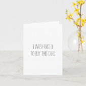 このカードを買わざるを得なかった - 面白い気まずいカード カード (黄色い花)