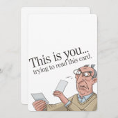 このカード読のパパ 招待状 (正面/裏面)