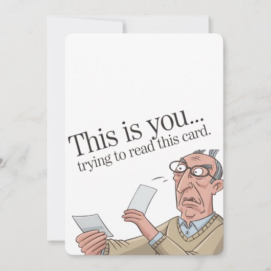 このカード読のパパ 招待状 (正面)