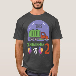 このガーバーグマンは2 2誕生日ごみトラック2yである tシャツ