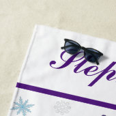 このガールラブズ姿スケートで滑る ビーチタオル (インサイチュ)