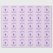 このガールラブズ姿スケートで滑る ラッピングペーパー (フラット)