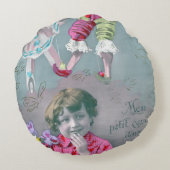 このキスに私の小さな心を込めて ラウンドクッション (裏面)