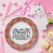 このキッチンではカロリーではなく思い出を数える ペーパープレート (パーティー)