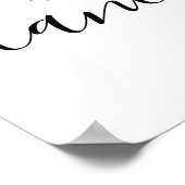 このキッチンは踊りタイポグラフィ壁ポスター用 ポスター (角)