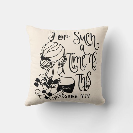 このキパーソナライズされたリスト教徒のような時間 クッション (裏面)