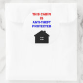 このキャビンはアンチ盗難保護だ ラウンドシール (バッグ)
