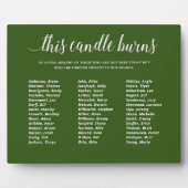 このキャンドルが燃え続ける クラス再会 追悼 フォトプラーク (正面)