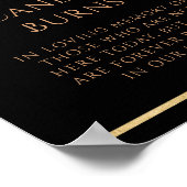 このキャンドルはブラックゴールドサン・ムーン・スター・ウェディング ポスター (角)