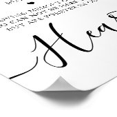 このキャンドルは永遠に燃え続ける 結婚記念の証  ポスター (角)