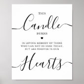 このキャンドルは永遠に燃え続ける 結婚記念の証  ポスター (正面)