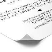 このキャンドルは燃え続ける 結婚記念の追悼 ポスター (角)