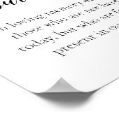 このキャンドルは私たちの心の中で永遠に燃え続ける 結婚式 ポスター (角)