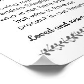 このキャンドルは記憶に婚礼を記念して燃える ポスター (角)