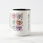 このキリスト教のハートヴァレンティネス聖句 ツートーンマグカップ (正面左)