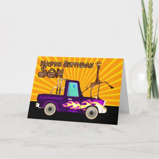 このキリンがグリースの稲妻のようなぜであるか、 カード (正面)