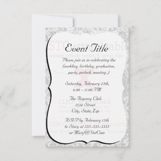 このギフトをカスタマイズする 招待状 (正面)