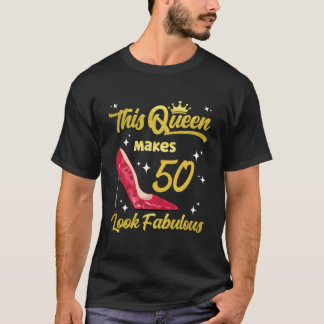 このクイーンは50歳を超すすてきな背丈に見える Tシャツ