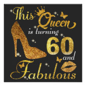 このクイーンは60歳と素晴らしい誕生日のシーズを回している ポスター (正面)