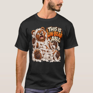 このクマは耐えられないほど面白い Tシャツ