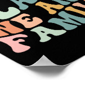 このクラスでは、私たちは家族の新学期Groovy ポスター (角)